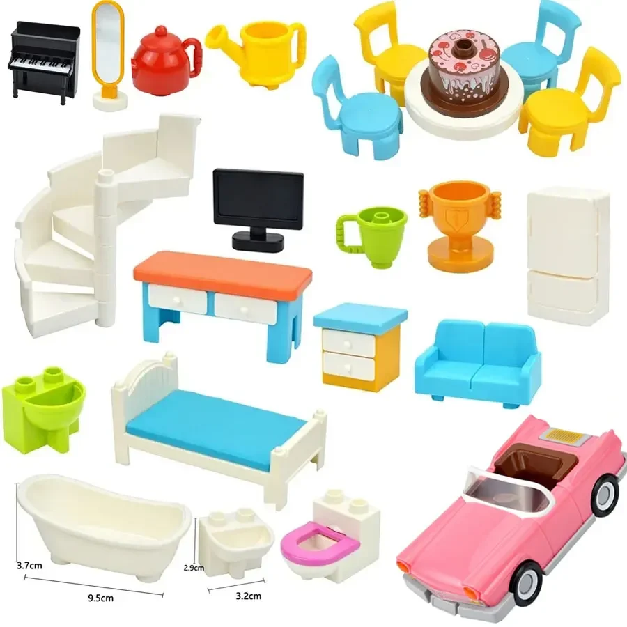 Tech House Accessories - Blok bangunan ukuran besar furnitur kota