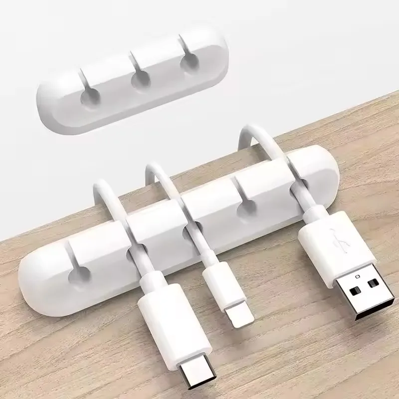 Desk Cable Clip - Klip Penggulung Kabel USB Silikon, Pengatur