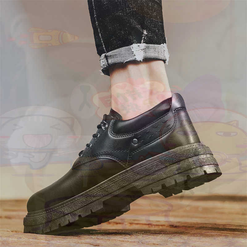 Best Tech Office Accessories - Sepatu Pria Tenis Pelatih Fashion Kulit