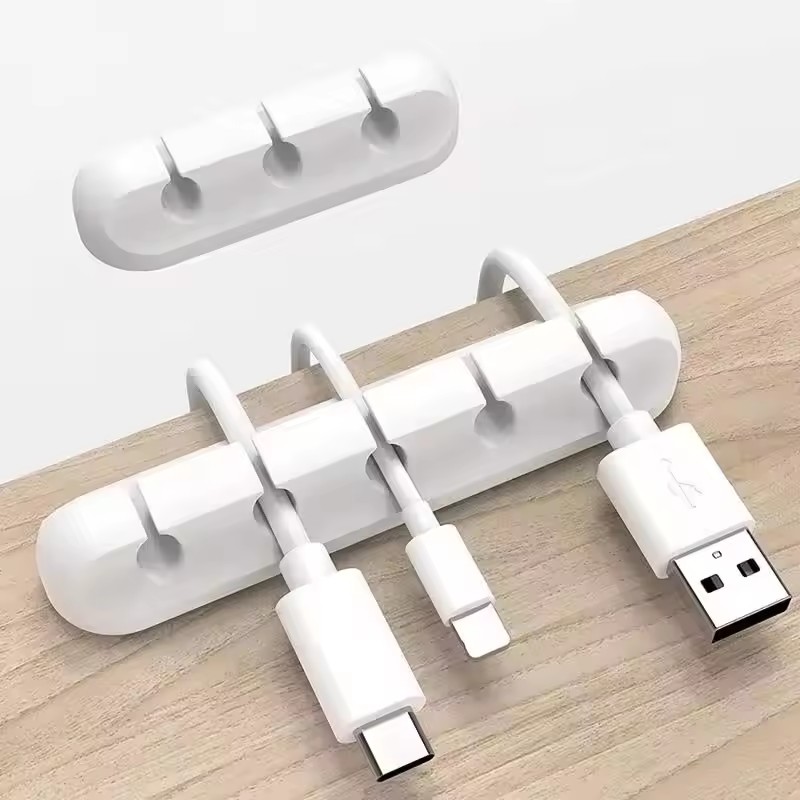 Desk Cable Clip - Penjepit Kabel USB Silikon, Pengatur Kabel