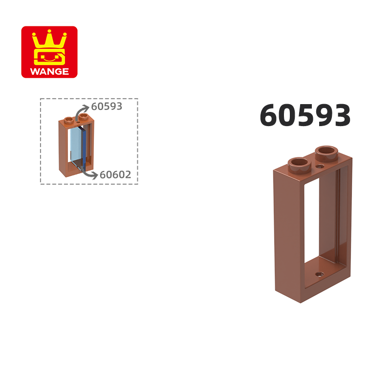 Tech House Accessories - Wange 60593 100g/73Pcs 1X2X3 Bingkai Jendela