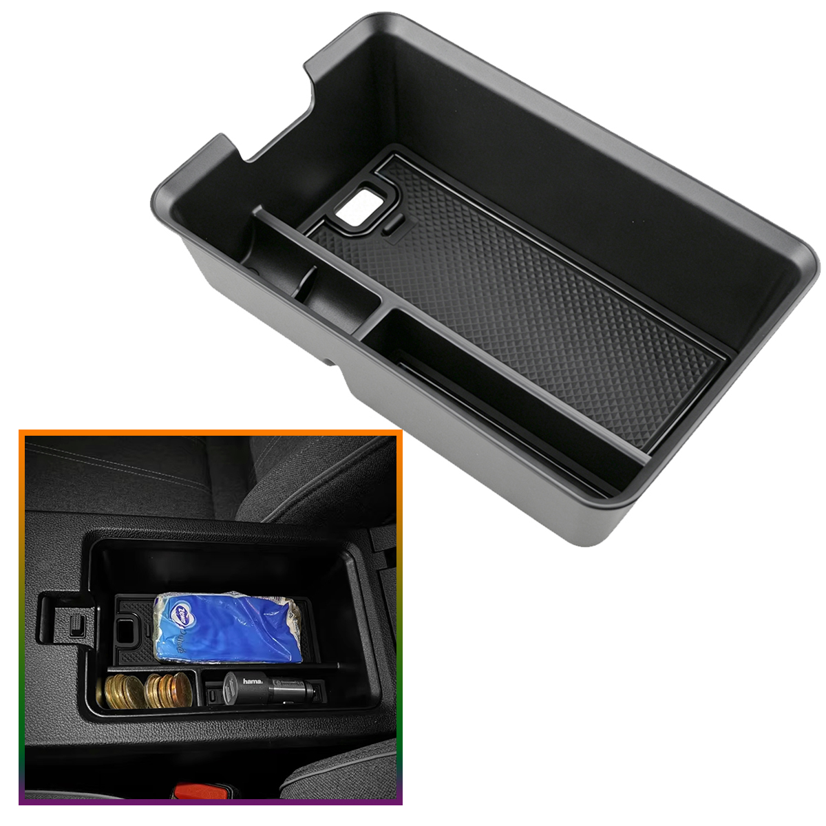 Tech Accessories Storage - Kotak Penyimpanan Sandaran Tangan untuk Renault