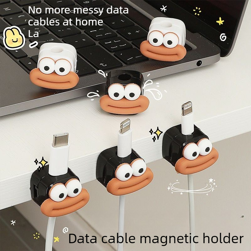 Desk Cable Clip - 1/5/10 Buah Klip Kabel Magnetik Pengatur