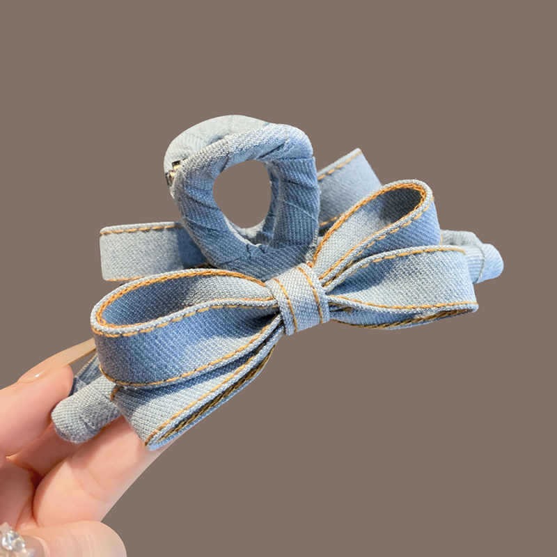 Hi Tech Accessories - Jepit Rambut Denim Musim Gugur Musim