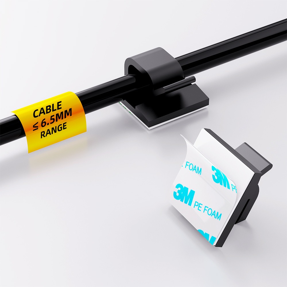 Penjepit Kabel Plastik Transpa - Desk Cable Clip ulasan dan harga