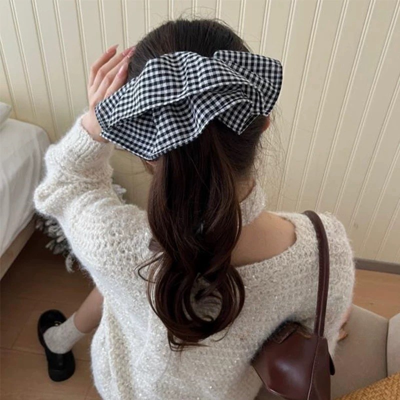 Ikat Rambut Kotak-kotak Ekstra - Hi Tech Accessories ulasan dan harga