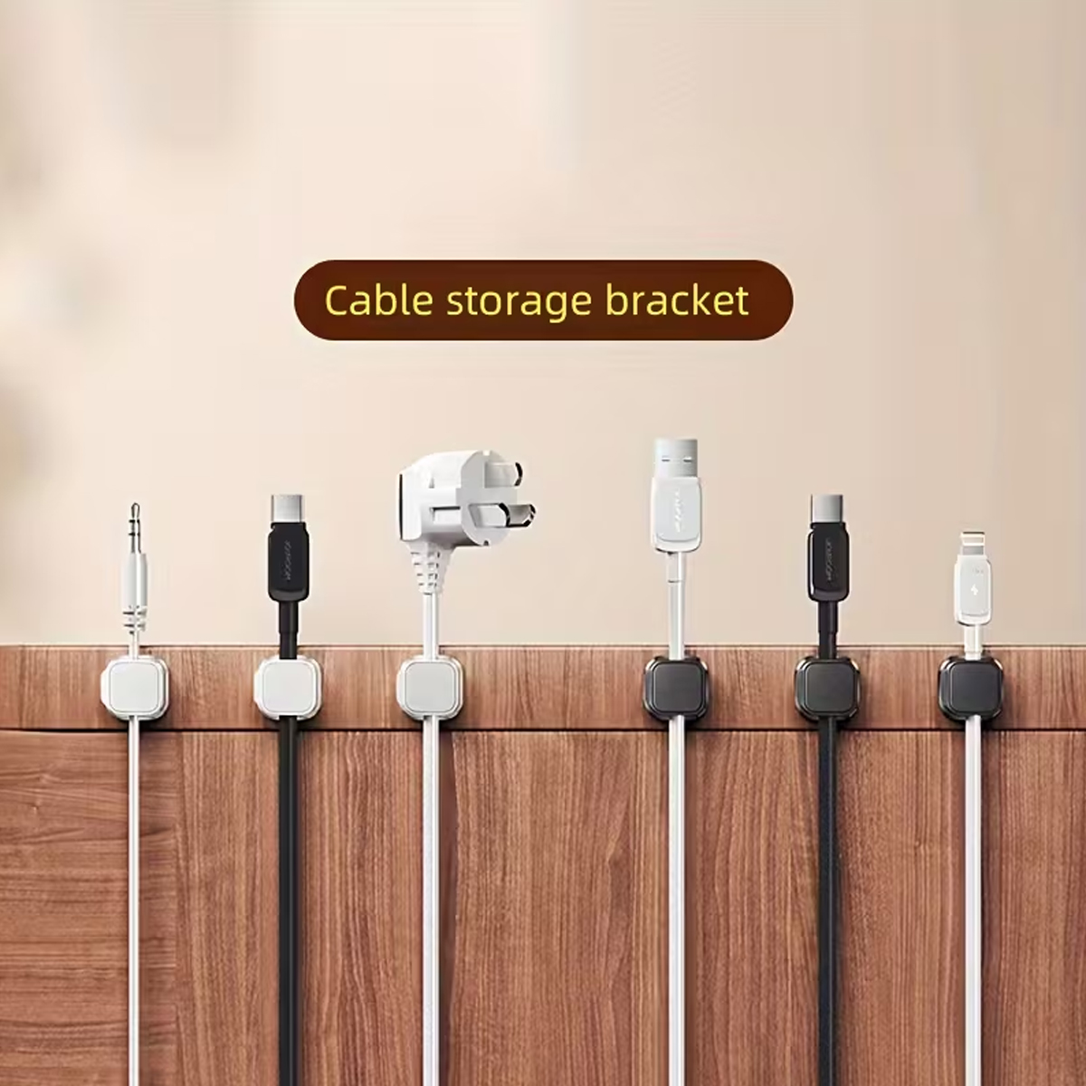 Kit Pengatur Kabel 12/6 Buah,  - Desk Cable Clip ulasan dan harga