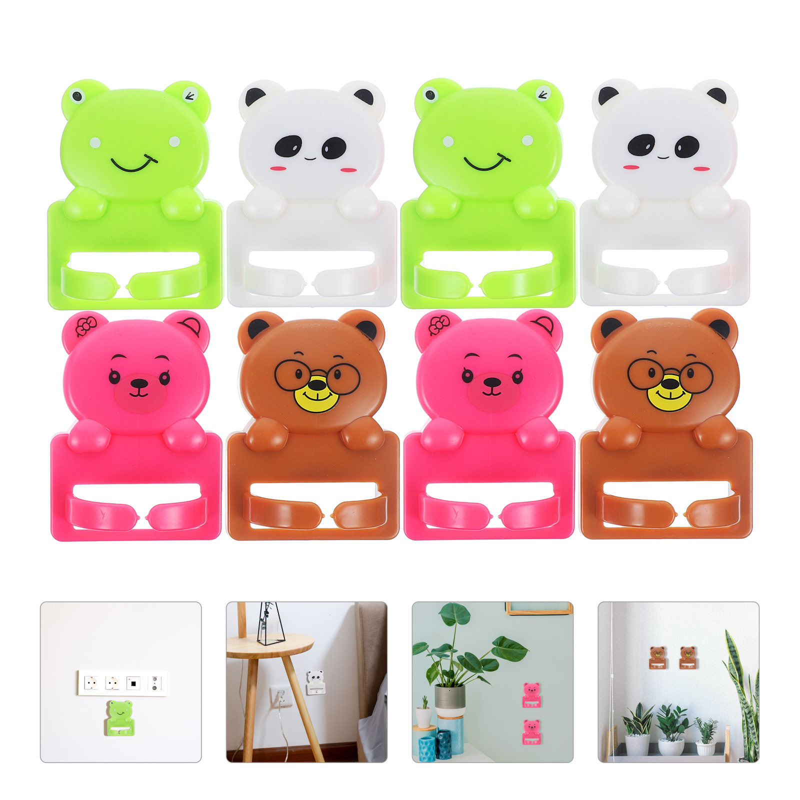 8 Buah Pengait Hisap Kartun, P - Desk Cable Clip ulasan dan harga