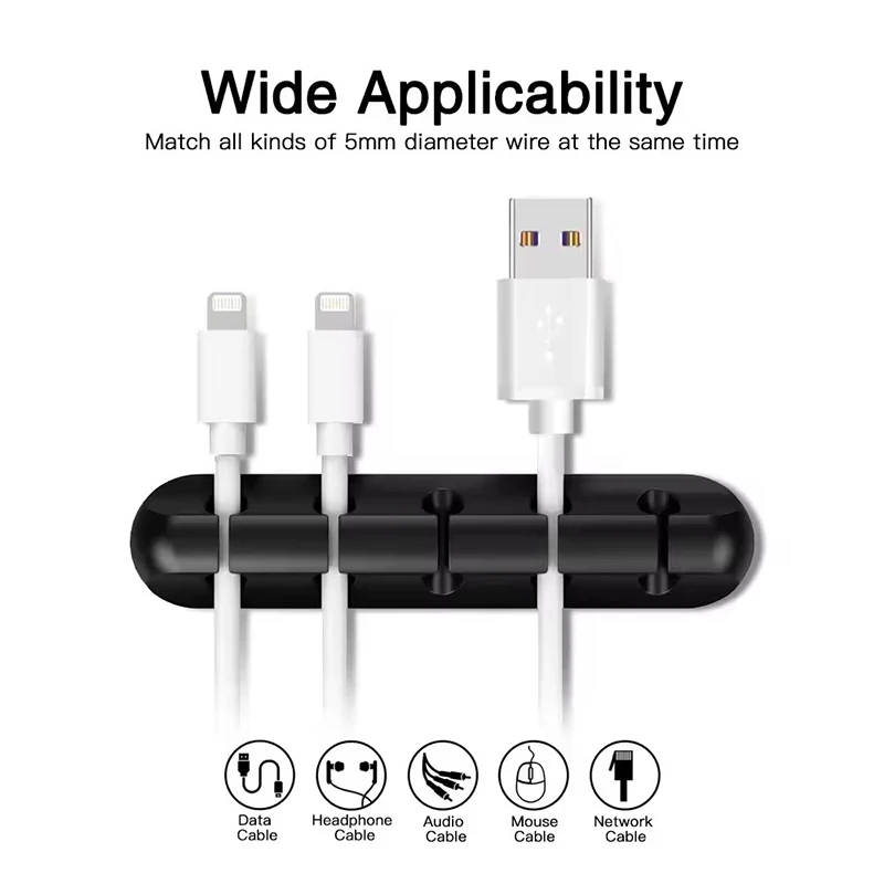 Klip Penggulung Kabel USB Sili - Desk Cable Clip ulasan dan harga