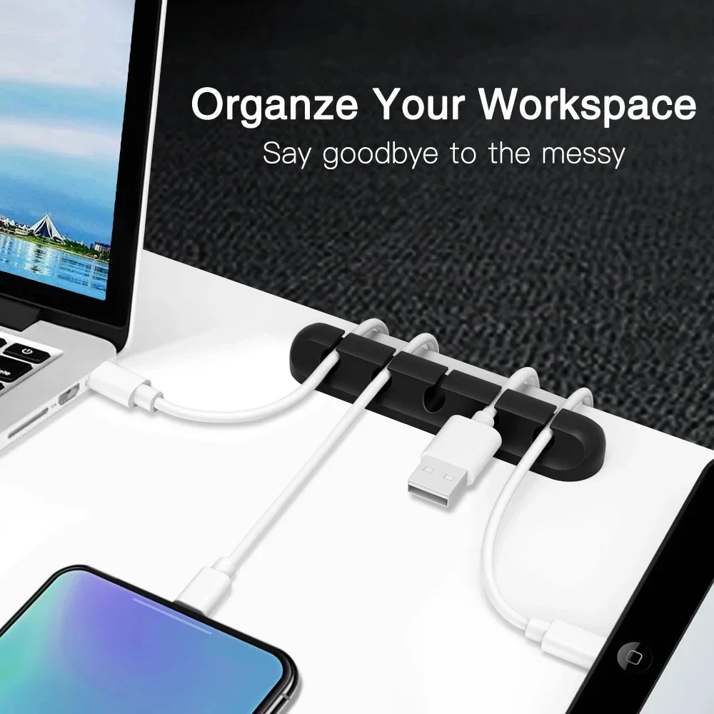 Penjepit Kabel Perekat Pengatu - Desk Cable Clip ulasan dan harga