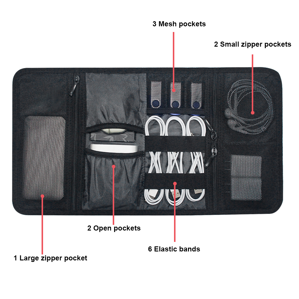 Tas Organizer Teknologi Tempat - Tech Accessories Storage ulasan dan harga