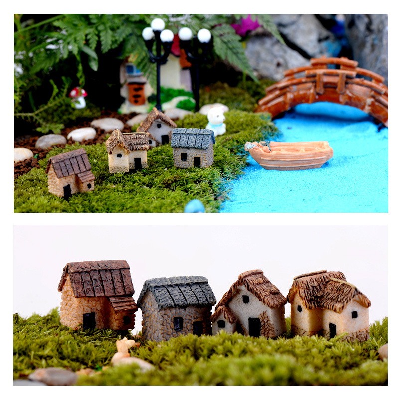 Patung Rumah Kecil Mini Keraji - Tech House Accessories ulasan dan harga