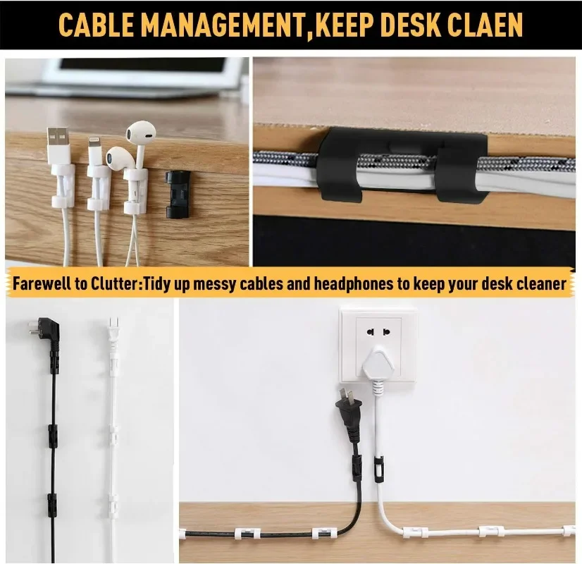 Penjepit Kabel Dinding Perekat - Desk Cable Clip ulasan dan harga