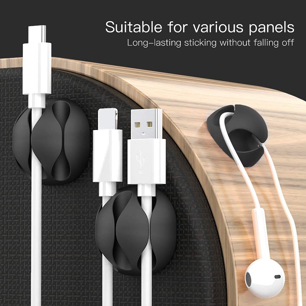 Pengatur Kabel Silikon Penggul - Desk Cable Clip ulasan dan harga