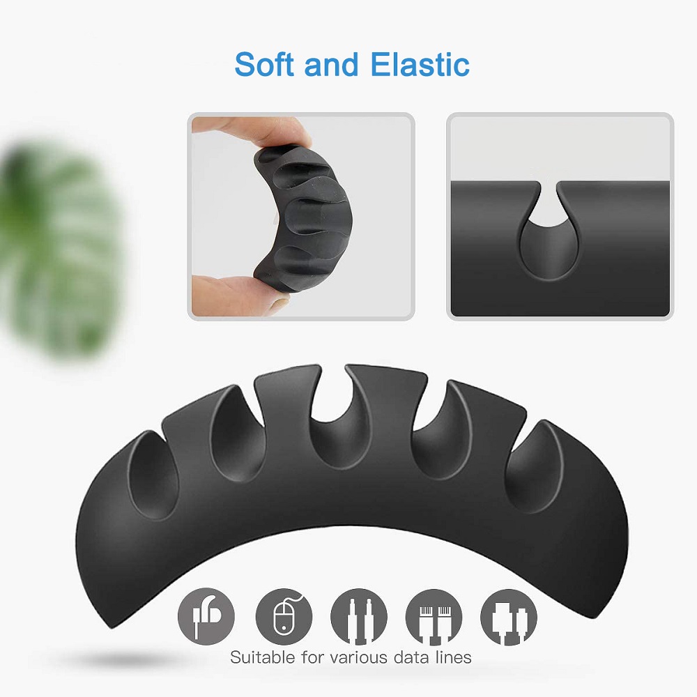 Pengatur Kabel Silikon Penggul - Desk Cable Clip ulasan dan harga