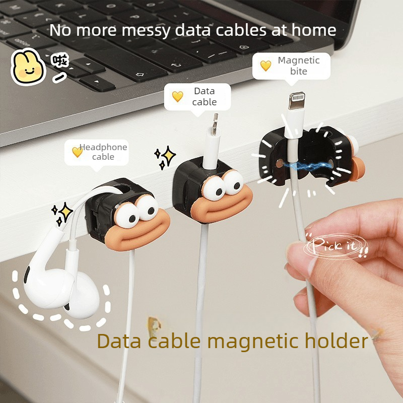 1/5/10 Buah Klip Kabel Magneti - Desk Cable Clip ulasan dan harga