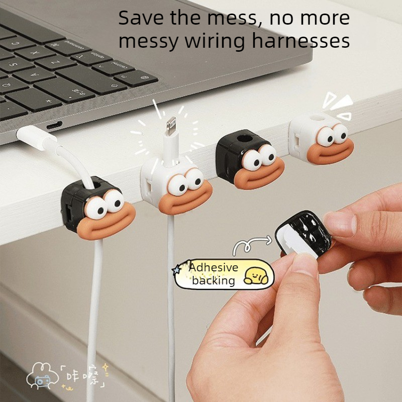 1/5/10 Buah Klip Kabel Magneti - Desk Cable Clip ulasan dan harga