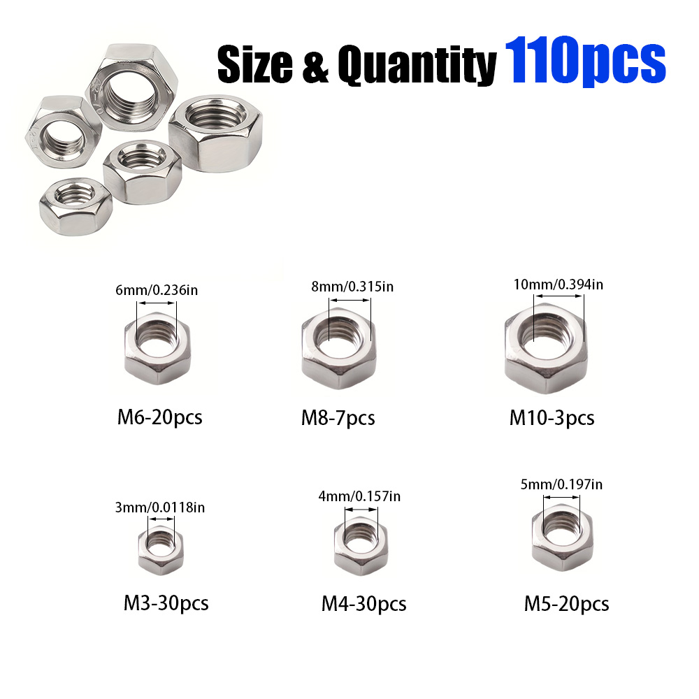 Set Mur Heksagonal Baja Tahan  - Tech House Accessories ulasan dan harga