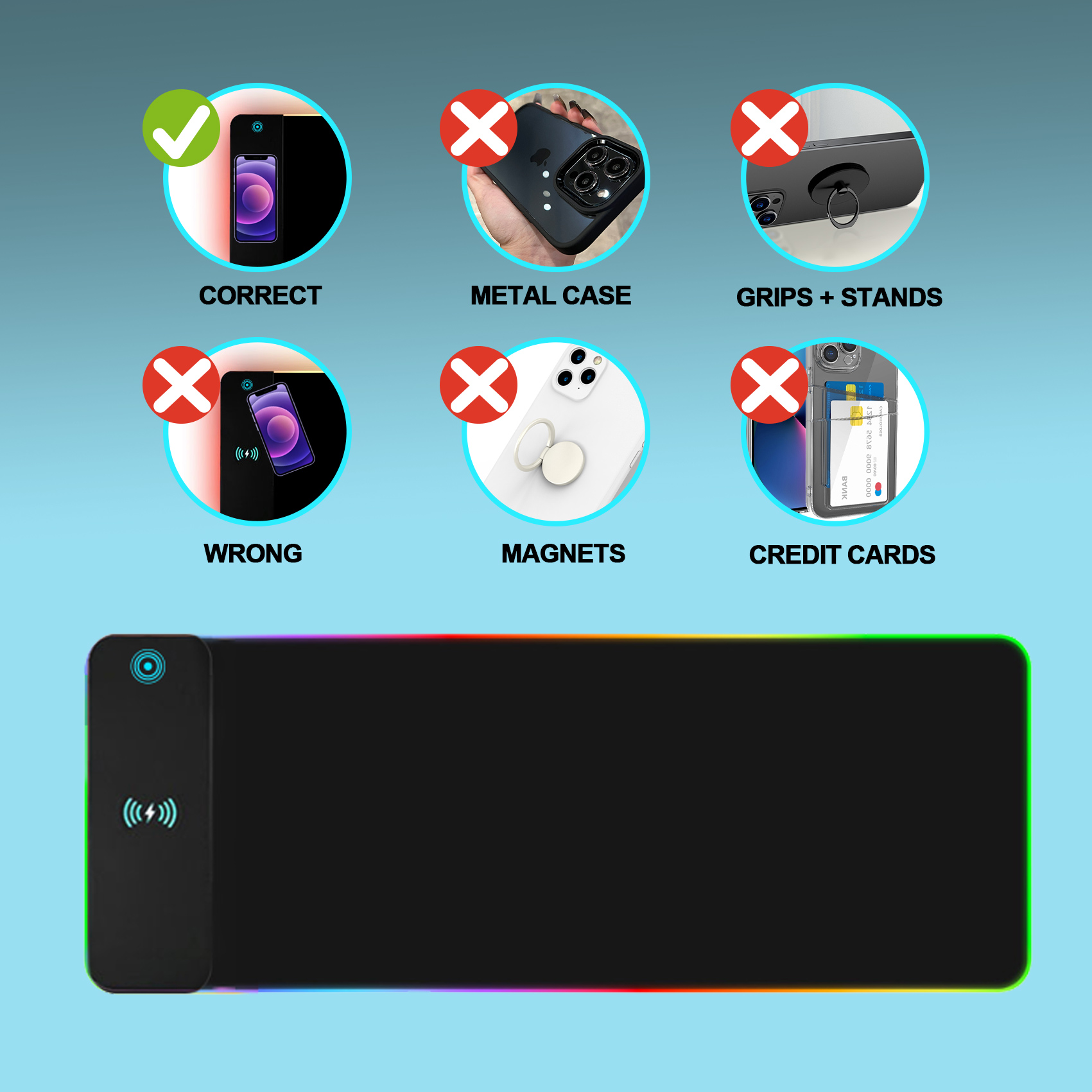 Alas Mouse Gaming RGB Pengisia - Mouse Charging Pad ulasan dan harga
